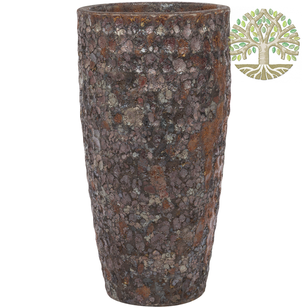 Кашпо «Cooper Vase» (керамика), D39xH74 см Медный