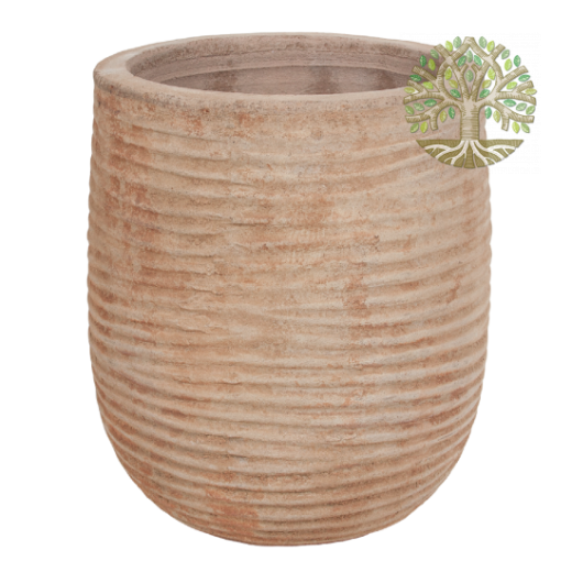 Кашпо «Ripple Antique terra Jar» (терракота), Терракотовый