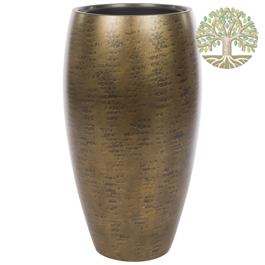 Кашпо «Scuffs Gold Vase» (полистоун), с тех.горшком Коричневый