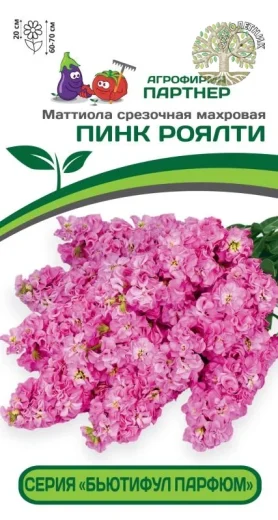 Маттиола срезочная махровая «Бьютифул Парфюм» ПИНК РОЯЛТИ^(10шт) 2-ной пак