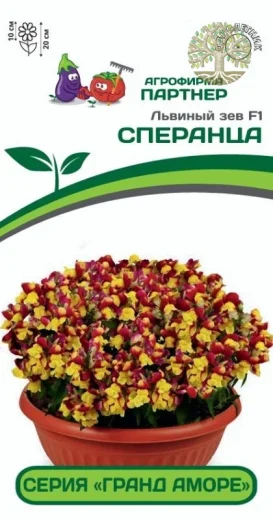 Львиный зев F1 низкорослый крупноцветковый «Гранд Аморе» СПЕРАНЦА^(10шт) 2-ной пак